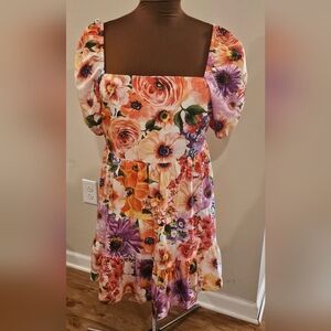 Express Floral Mini Dress